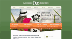 Desktop Screenshot of evergreenpetcremation.com